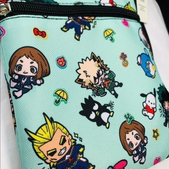 My Hero Academia X Hello Kitty And Friends Passport Crossbody Bag - Picture 9 of 11